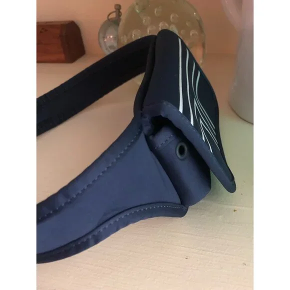 TORY BURCH Sport Belt Bag Neoprene Running Navy White - Picture 8 of 11